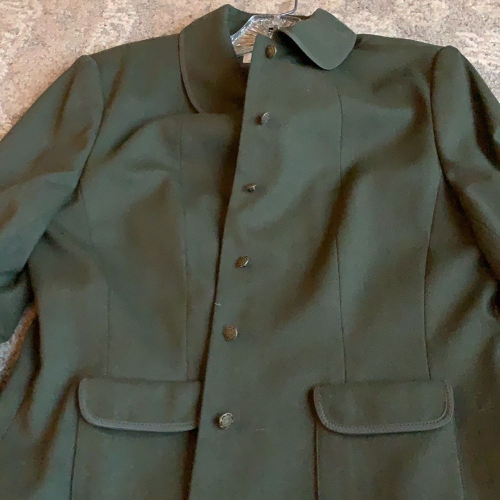 Talbots blazer dark green size 10 - Picture 5 of 5